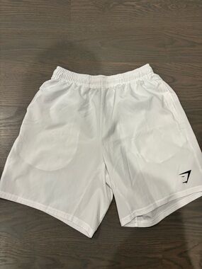 Gymshark White Athletic Training Shorts